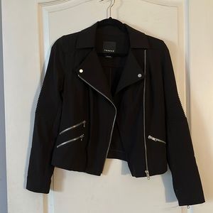 trouvé black moto jacket